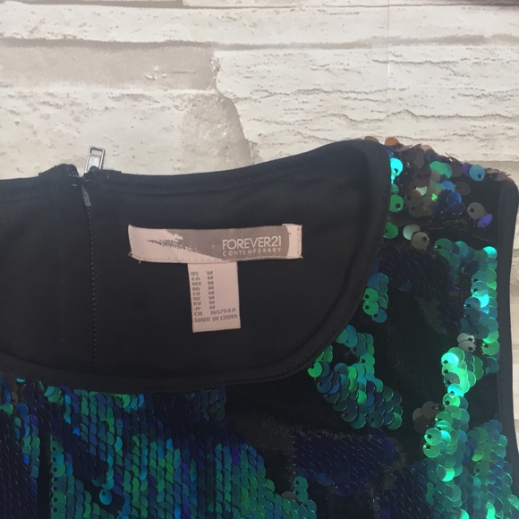 Forever 21 Dresses & Skirts - MAKE OFFER Forever 21- blue/green sequin dress